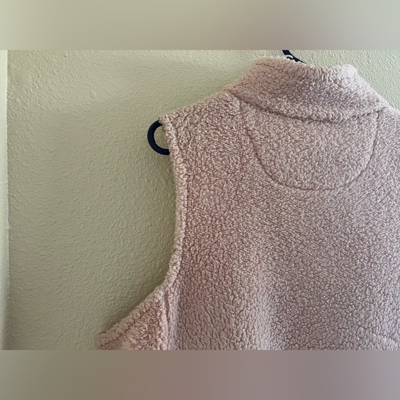 For The Republic Athlesiure Preppy Sherpa Vest Full Zip Light Pink Women's 1X‎ - Picture 2 of 10